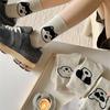 Biggar Cartoon Dog Short Socks Dot Yarn Women Mid-calf Socks Soft Cotton Tube Socks  Winter