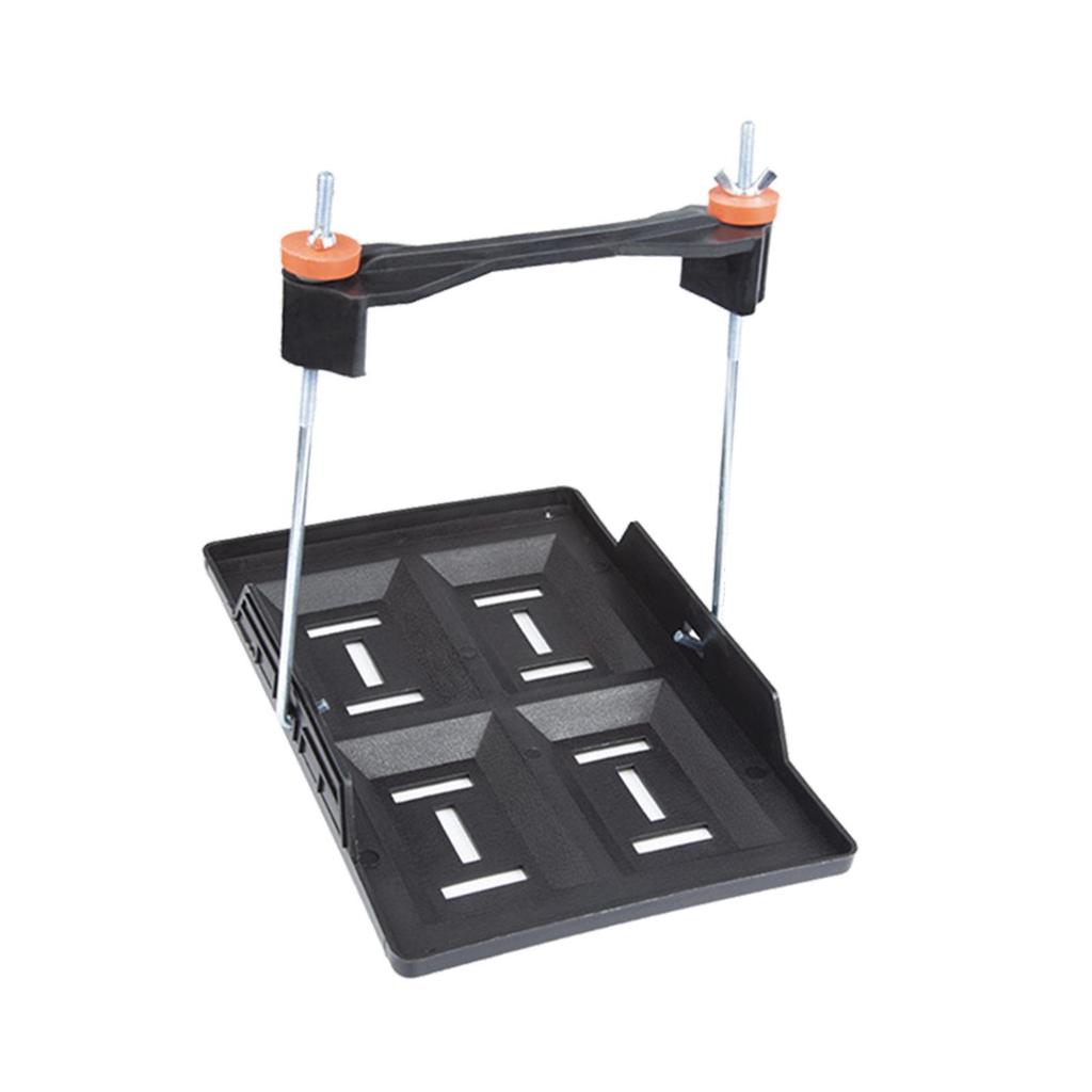 Car Battery Tray Bracket Storage Battery Holder Recessed Slots Design Stable Battery Tray Holder for Rvs Cars