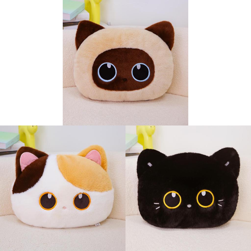 Cute Cat Plush Pillow Toy With Pp Cotton Filling For Kids And Adults