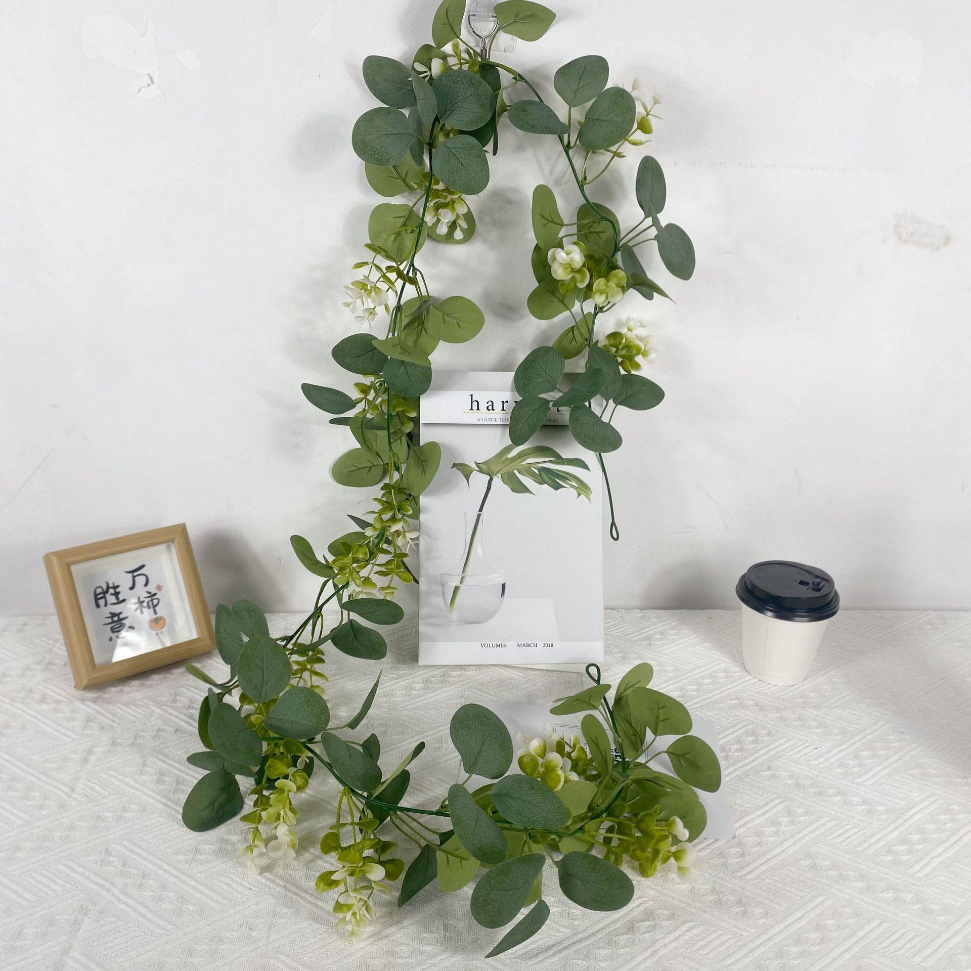 

Имитация Лианы 52 Сетки Лист Денежного Дерева Эвкалипт Искусственная Лиана Свадьба Улица Дом Рождественское Украшение Лиана