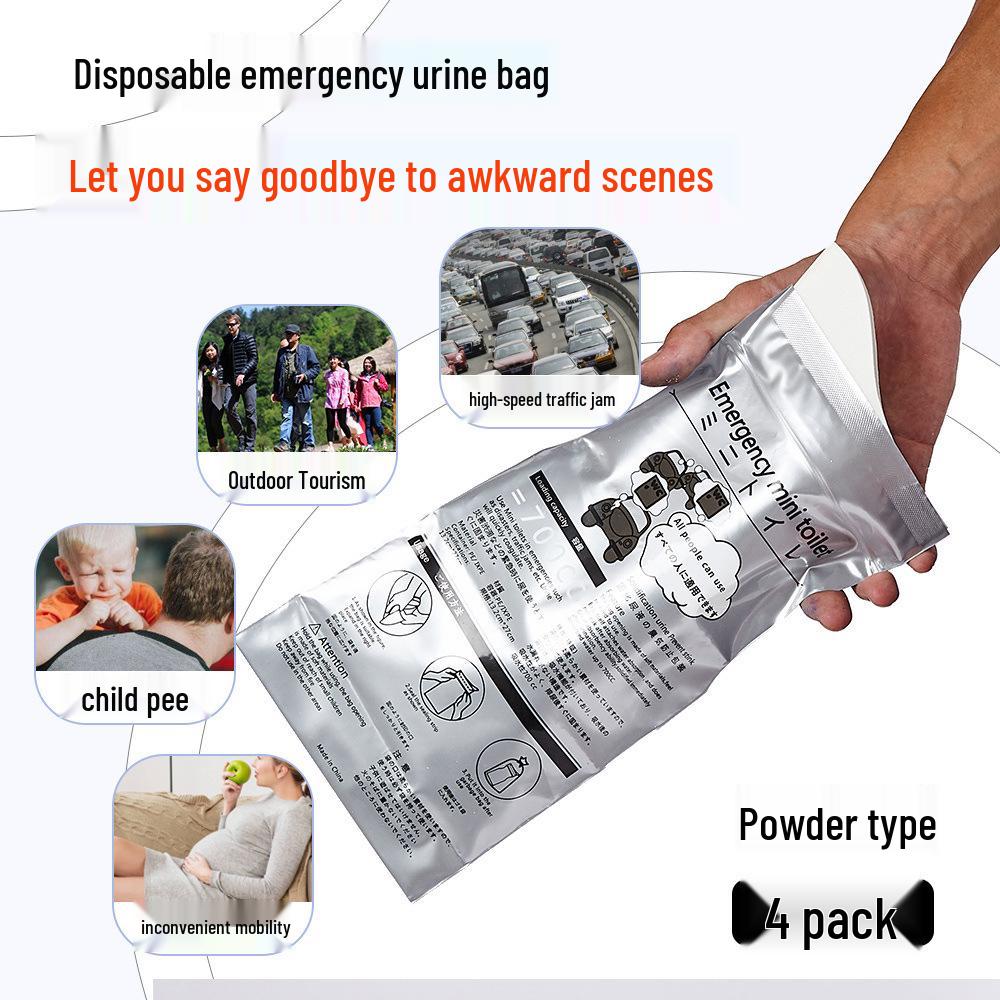 

Portable Disposable Car Urinal Bag - Travel Toilet Solution for Men and Women