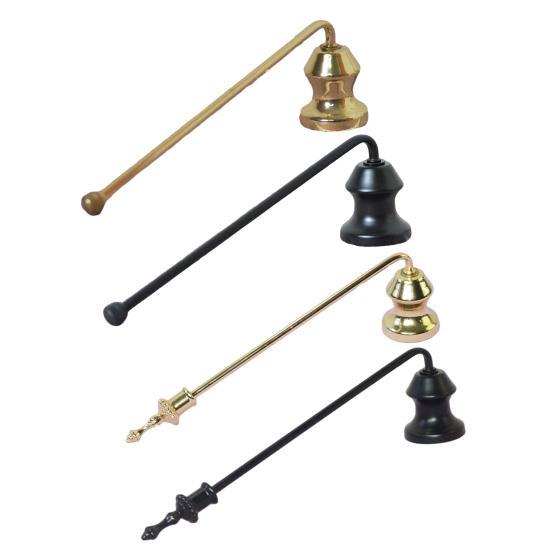 Bell Candle Extinguisher with Long Handle Stainless Steel Tealight Candle Wick Flame Snuffer Putting Out Candle Stopper Tools Candle Accessories