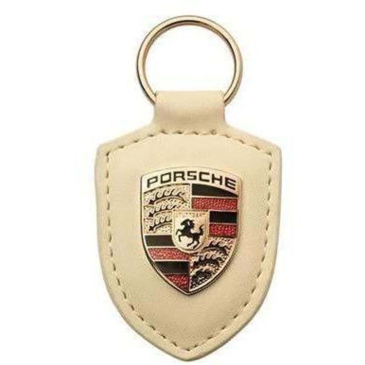

Porsche genuine crest key ring white WAP0500960E