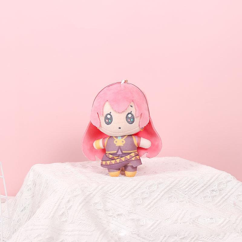 Nový plyšový přívěsek na klíče Hatsune Miku 14 cm Anime KAITO MEIKO Série Len Rin Roztomilá měkká plyšová panenka Klíčenka Přívěsek na tašku Dárek pro dívky