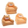 Kids Chair Couch Cartoon Folding Cute Couch Portable Sofa Chair for Home Schools Brown Puppy