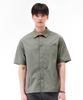 CHASECULT Men'S Stretch Short Sleeve Shirt - Khaki