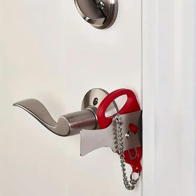 Portable Hotel Door Lock Live Alone Self-Defense Door Stop Travel Anti-theft Door Stopper Childproof Door Lock Safety Home Latch