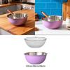 Microporous Stainless Steel Set with Bowl and Collecting Bowl, Vegetable and