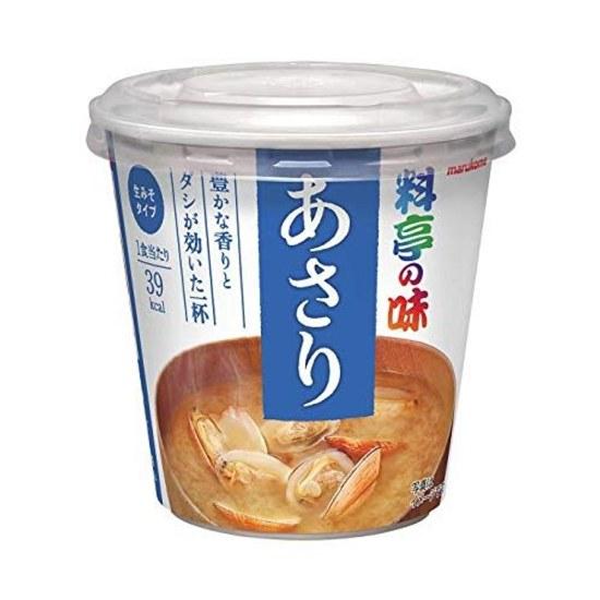 Marukome Tasse Ryotei no Aji Muschel Instant-Miso-Suppe 1 Portion 6 Stück Serie