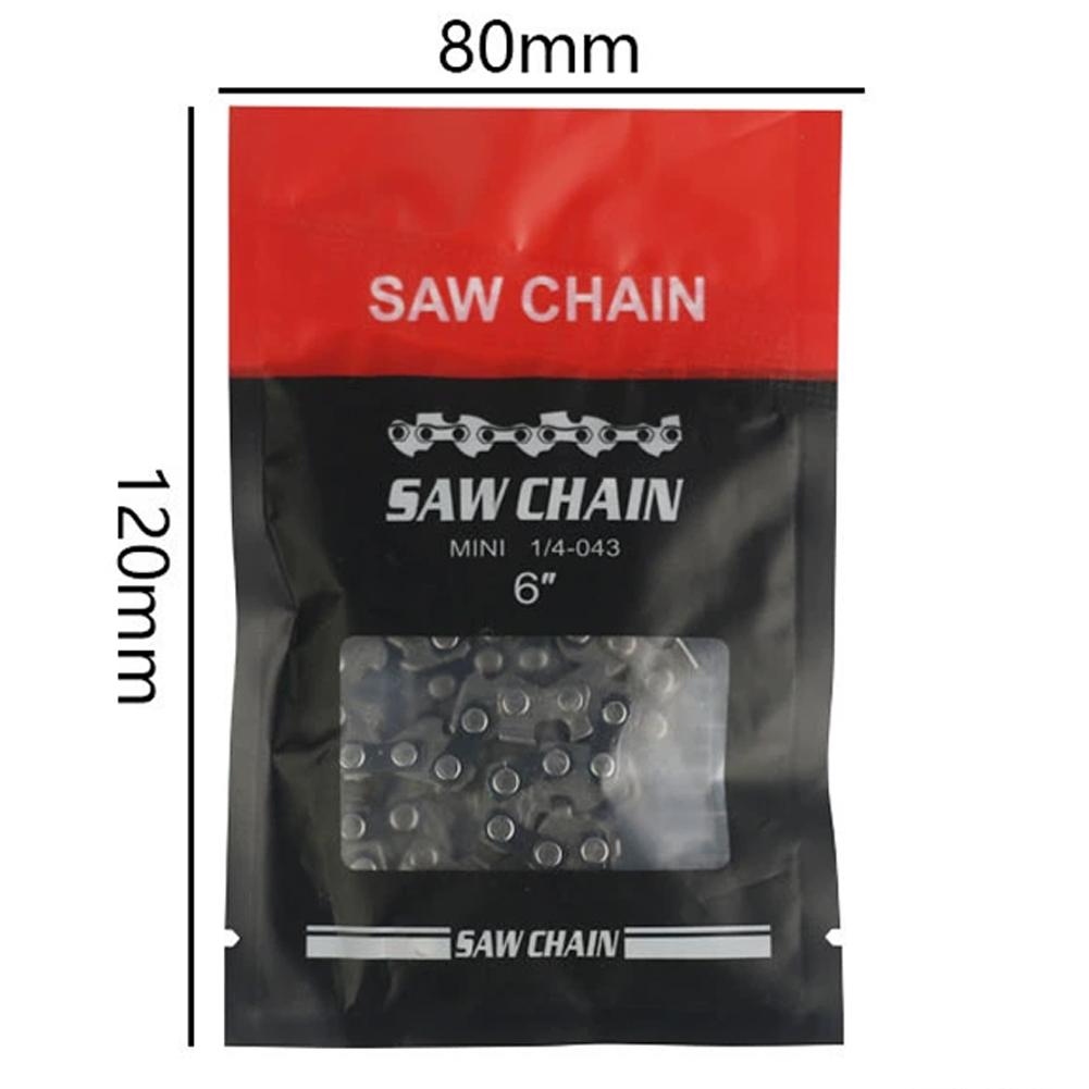 Versatile 6/8 Inch Metal Chainsaw Chains, Electric Saw and Wood Cutting Equipment Spare Parts