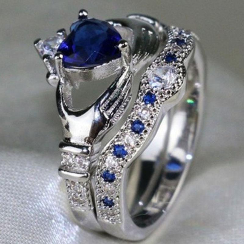 Ring Shaped Heart Jewelry Decorative Ornaments Gifts Fashion Simple Elegant