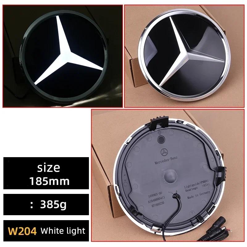 

Car Sticker 2025 Hot For Benz Car Front Grilled Star Emblem LED Illuminated Logo White Light For Mercedes Benz C117 W204 W205 W