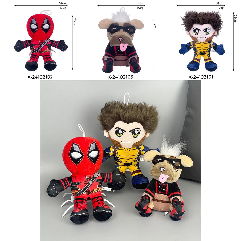Deadpool Wolverine Plush Toy Soft Doll With High Quality Pp Cotton Filling For Collectors