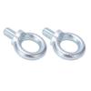 2PCS Lifting Ring Bolts Galvanized Carbon Steel Eyebolts Deep Threaded Lifting Shoulder Eyebolt M20