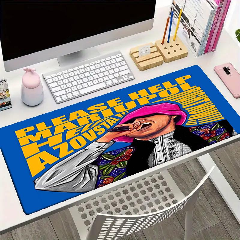 Kalush orchestra Theme Mouse Pad, Non Slip Rubber Base, Multifunctional Office & Home Decor, Perfect for Workspace Personalization.