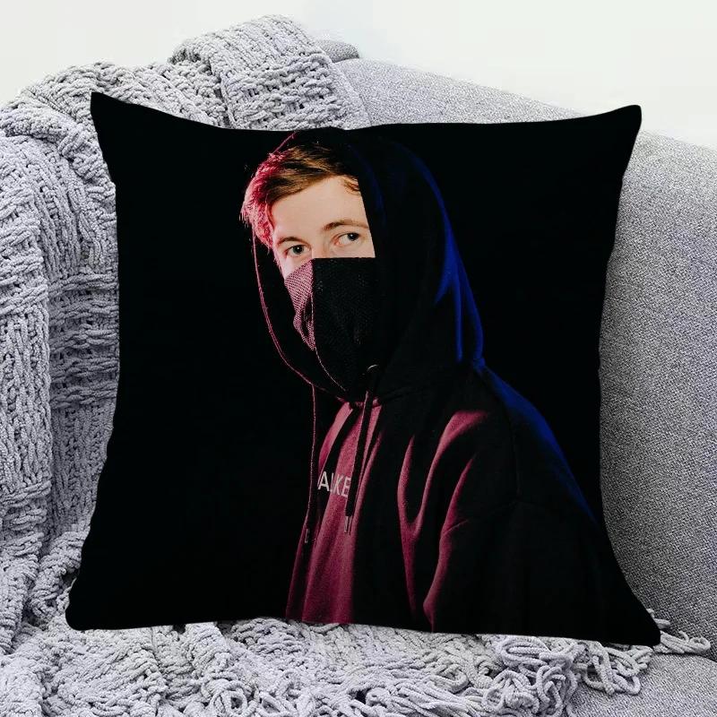 Poszewka na poduszkę Alan Walker Poszewka na poduszkę Luksusowe poduszki Anime Wystrój domu Poduszki dekoracyjne Poszewki dekoracyjne 50x50 Sofa