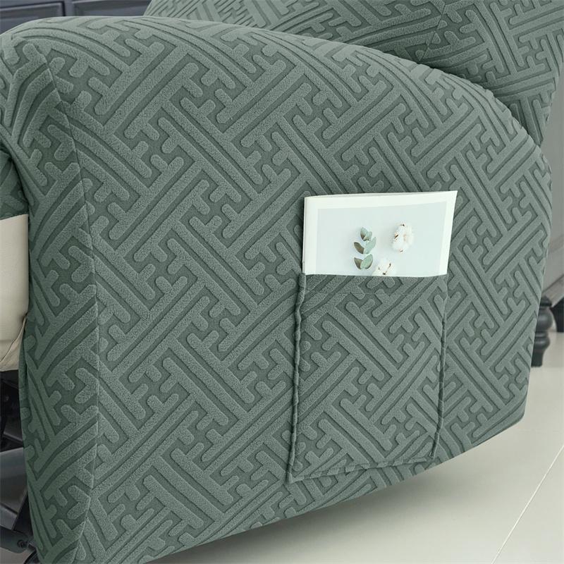 Split Recliner Sofa Covers Stretch Single Seater Reclining Couch Cover Slipcover for Living Room Relax Elastic Armchair Cover