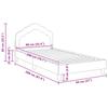 Children s Bed Frame with Headboard Pink 90 x 200 cm Velvet