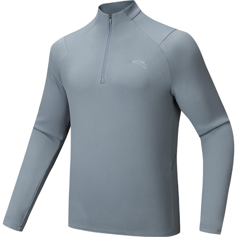 Anta Men s Running Fleece Half-Zip Long Sleeve T-Shirt L