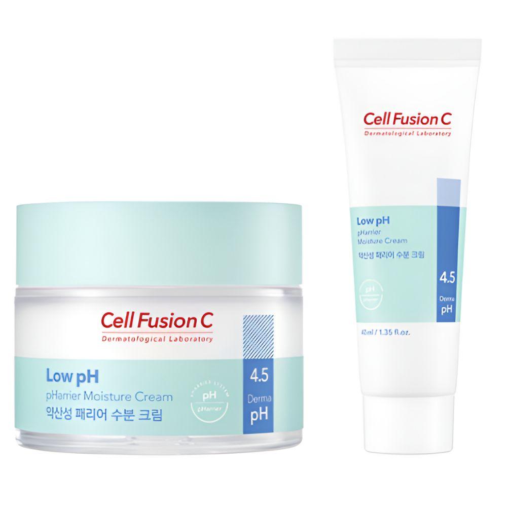 Cell Fusion C Low pH Barrier Moisture Cream Skin Barrier Hydrating Cream Set 80ml + 40ml