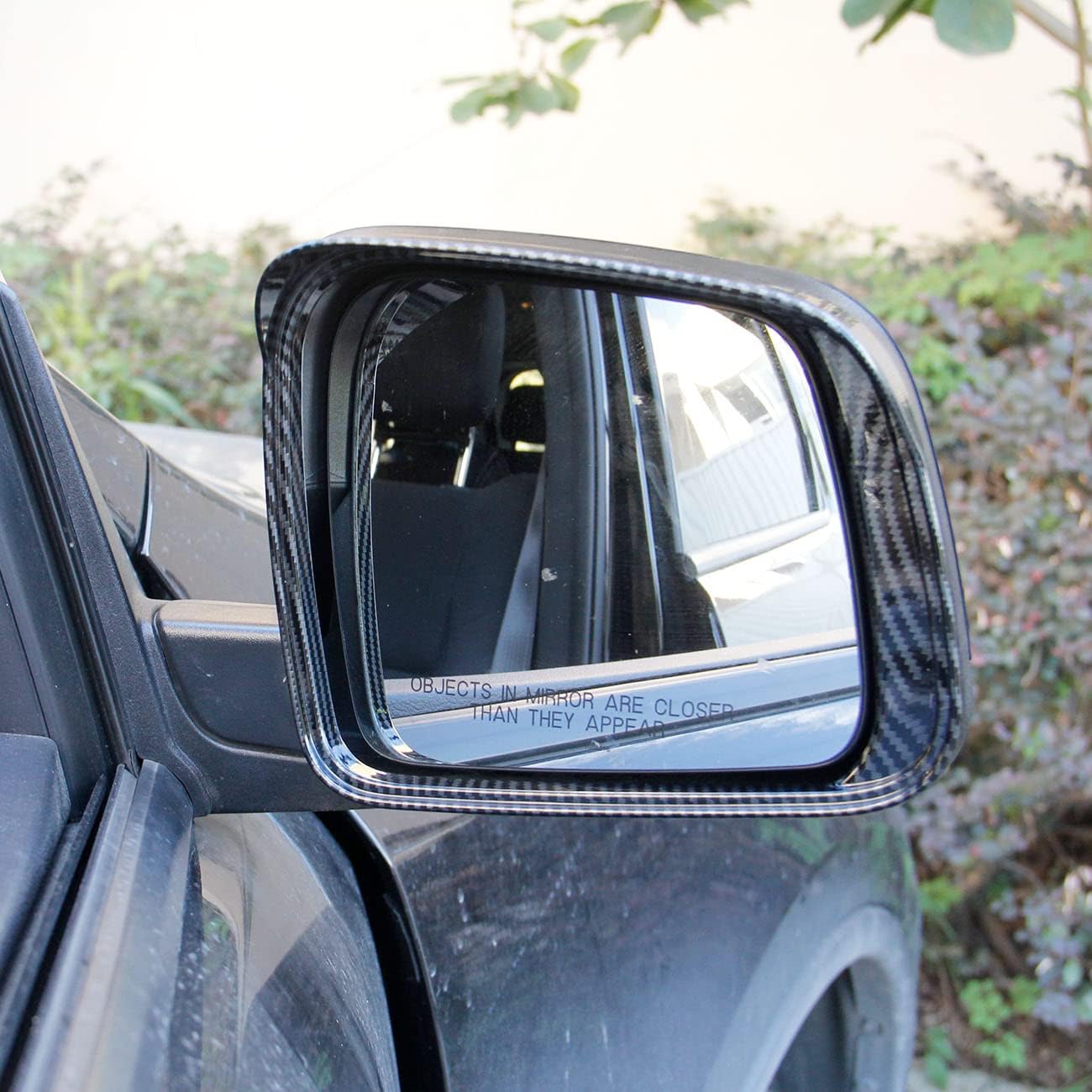 

Carbon Fiber Side Door Mirror Visor Molding Trim for Dodge Durango 2011-2022