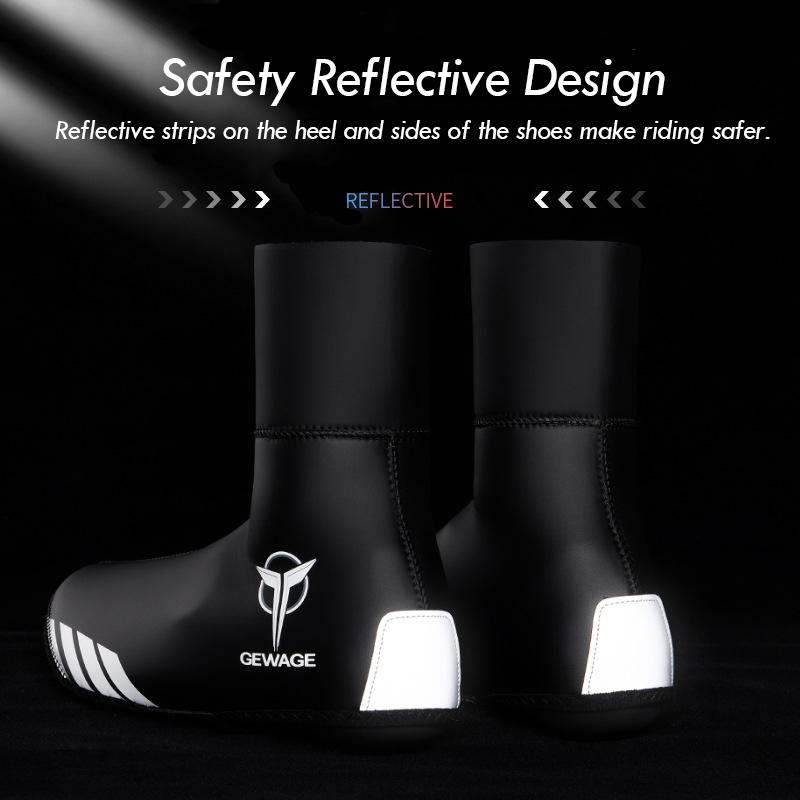 Fesjoy Fahrrad Überschuhe Wasserdicht - Reflektierende Thermo-Abdeckungen Für Mountainbike