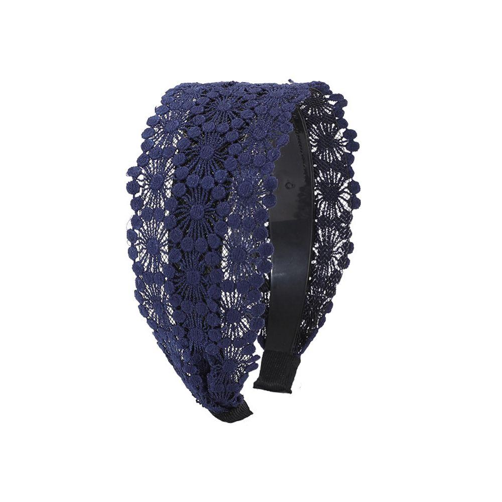 Flower Cloth Make Up Korean Style Hair Wear Women Hair Accessories Lace Headband Wide Side Hairband
