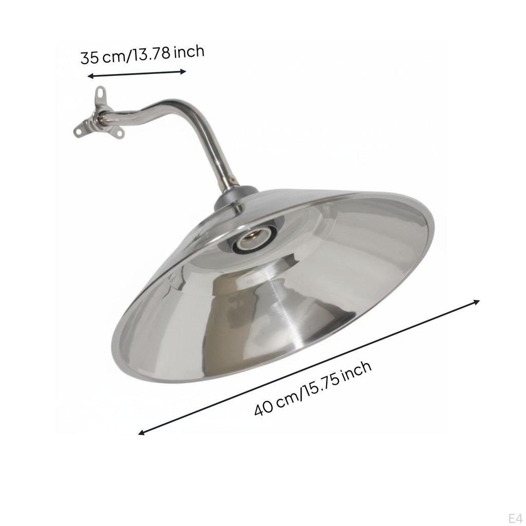 E27 Gooseneck Lamp Waterproof Vintage Outdoor Weatherproof Stainless Steel Wall