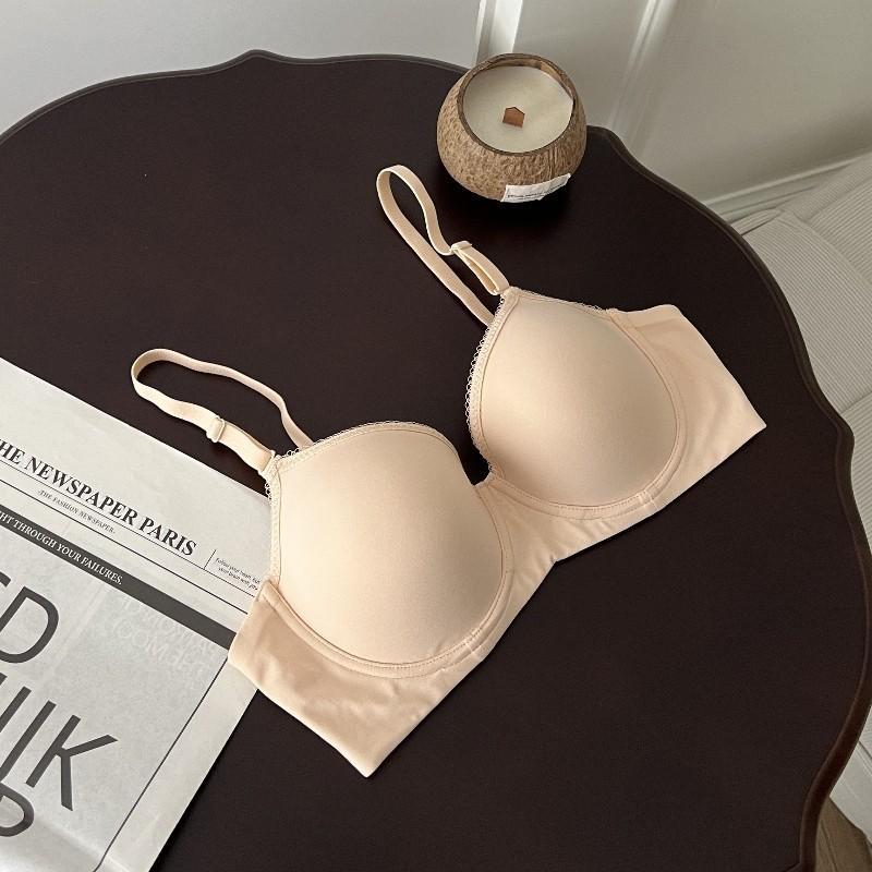 Full Cup Soft Steel Ring Underwear, Large Breasts Show Small Anti-sagging, Ultra-thin Invisible Collection of Double Breasts, Large Size Bra.