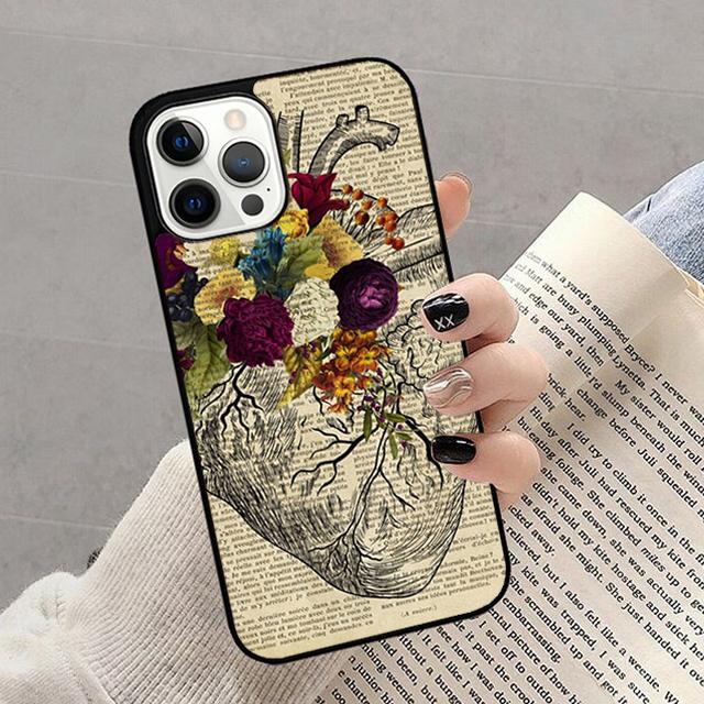 Medical Human Organs Heart Art Phone Case For iPhone 17 Air 16 15 14 13 12 Pro Max Plus Max Cover Shell coque