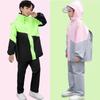 Set Impermeabile con Pantaloni per Bambini e Bambine, Studenti dell'Asilo e della Scuola Elementare, con Spazio per lo Zaino, Pezzo Unico Impermeabile