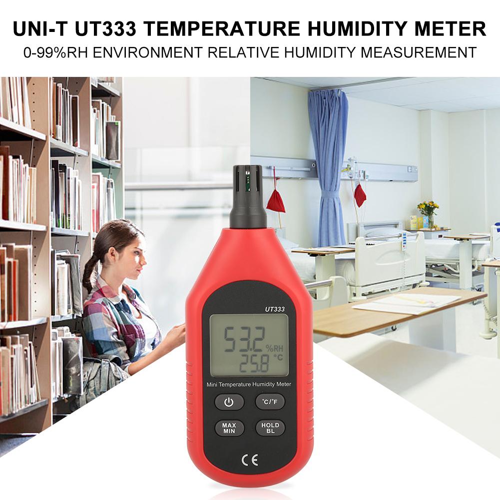 Uni T UT333 Mini LCD Digital Thermometer Air Temperature and Humidity Meter Sensor