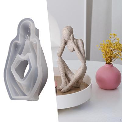 Statue Silicone Model Aroma Candles Making Handmade Gypsum DIY Crafting Resin Casting Figurine for
