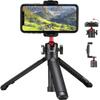 Ulanzi 2469A Mini Tripod with Smartphone Height Rotating Cold Shoe Compatible with Video SLR MT-41 Holder, 4-Level Adjustment, 360° Head, Included,