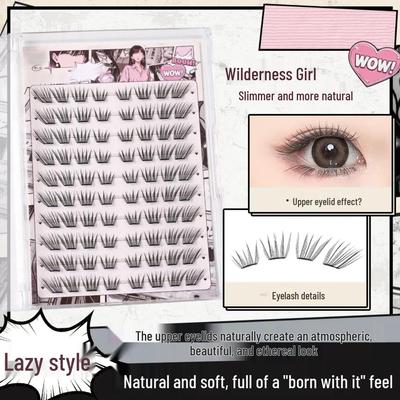 Kleine Cluster-Wimpern: Weiche, geschwungene künstliche Wimpern für Anfänger und Neulinge