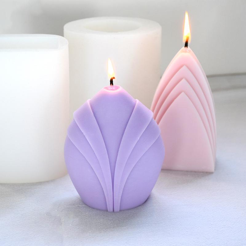 Abstract Geometry Mountain Shaped Candle Silicone Mold Irregular Geometry Candle Silicone Mold Cake Chocolate Silicone Soap Mold