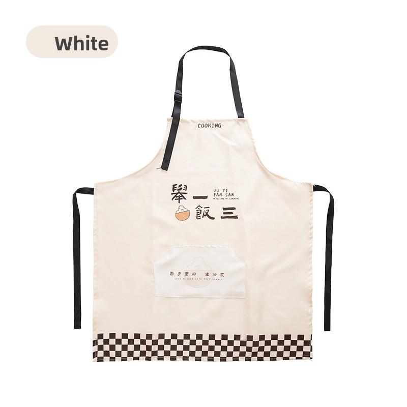 Kitchen Oil-proof Apron for Household Use, Lightweight, Breathable, Waterproof, Can Be Hung, with Enlarged Pockets and Adjustable Length