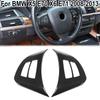 2Pcs/Set ABS Console Steering Wheel Switch Button Frame Decoration Cover Trim for BMW X5 E70 X6 E71 2008-2013