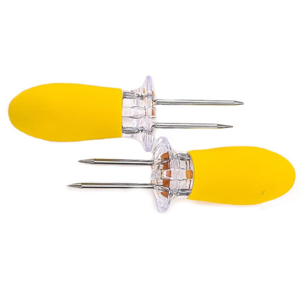 

Corn Holder Corn Dishes Double Fork Fruit Fork Plastic