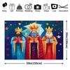 A set of Christmas photo banners featuring the motif of the three wise men ideal for festive occasions