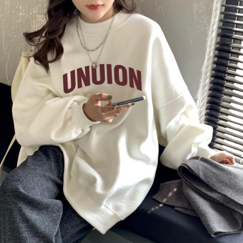 Unisex Crewneck Sweatshirt Geometric Print Casual Top Teens Early