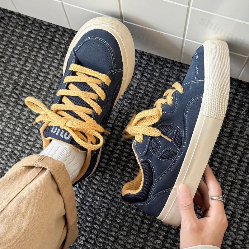 Fashion 2025 Autumn New Niche Design Low Top Casual Canvas Sports Shoes for Men's Fashion Trend Versatile Comfortable Platform sneakers