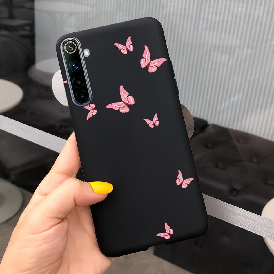 For Realme 6 6 Pro Case Cute Milk Cow Flower Patterns Soft Back Cover For OPPO Realme 6 6S 6Pro RMX2061 Coque Funda Realme6 Capa