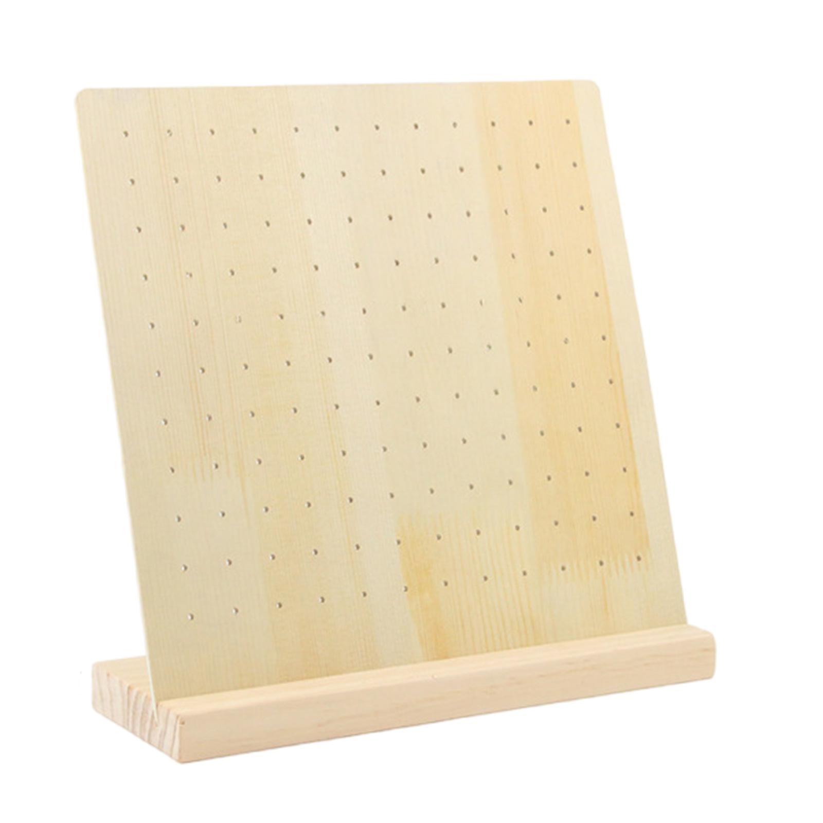 

28/66 Pairs Hole Wood Jewelry Holder for Earrings Multi Tiers Ear Stud Organizer Stylish Jewelry Presentation Shelf 2