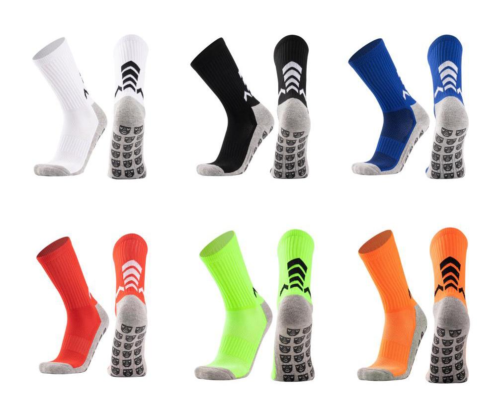 Soccer Grip Socks Outdoor Sporting Anti Slip Medium Football Grip Socks Men Sports Anti Slip Football Socks L