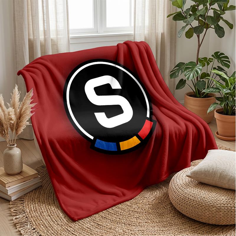 Sparta Prague Theme Blanket Soft Flannel Fleece Blanket Warm Lightweight Throw Blanket for Home Sofa Bed