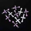 20Pieces Necklace Making Pendant For DIY Handmade Jewelry Tiny Crucifix Pendant