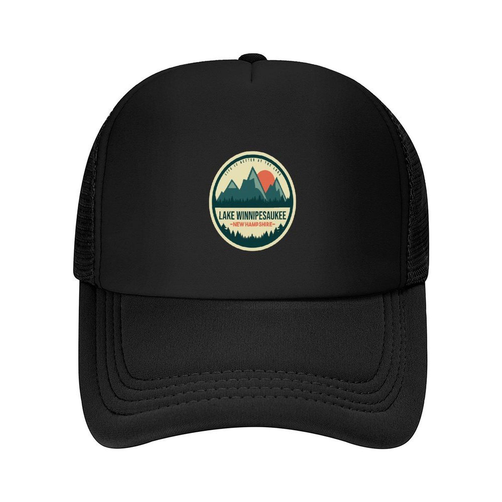Lake Winnipesaukee New Hampshire Baseball Cap Hat Beach Ball Cap Cosplay hiking hat Unisex  Golf Wear Womens