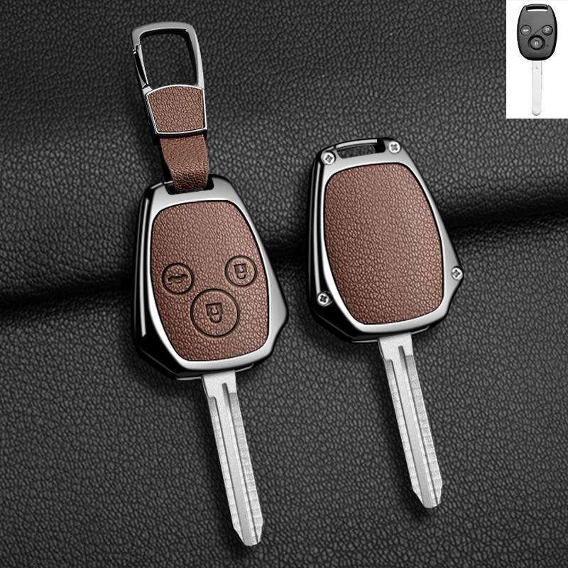Zinc Alloy Car Key Case Cover Holder Shell Accessory For Honda Accord Crv Pilot Civic 2003 2007 2008 2009 2010 2011 2012 2013