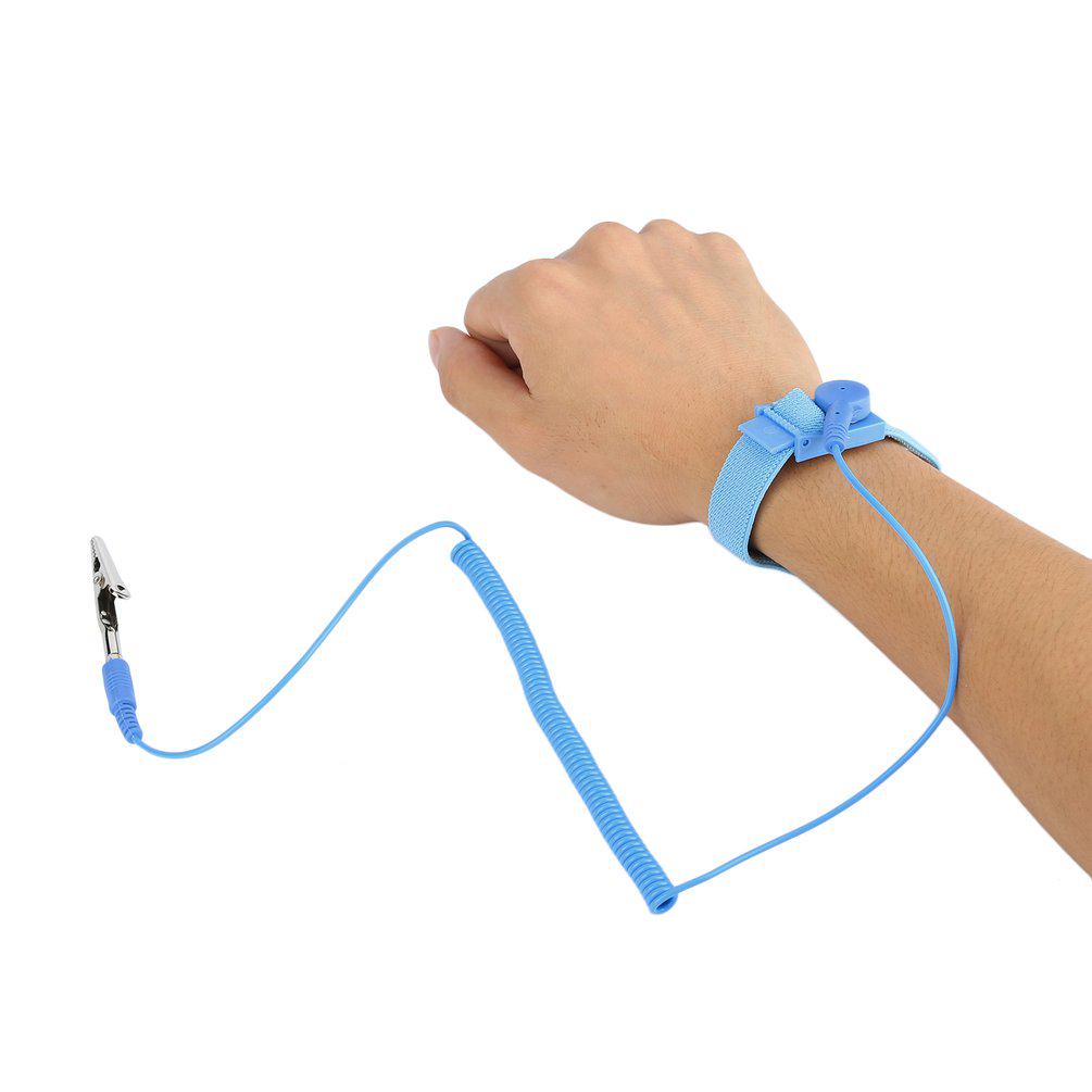 2PCS Brand Anti Static ESD Wrist Strap Discharge Band Grounding Prevent Static N